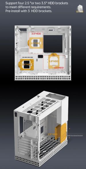Geometric Future кутия Case EATX - Model 4 King Arthur Black