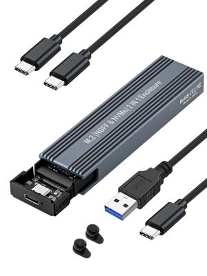VCom Storage Case - M.2 NVMe/SATA/NGFF M/B key - 10Gbps USB3.1 Type-C/A - CU850SN