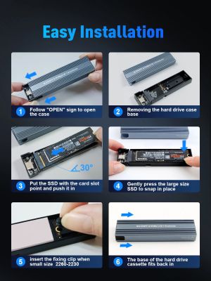 VCom Storage Case - M.2 NVMe/SATA/NGFF M/B key - 10Gbps USB3.1 Type-C/A - CU850SN