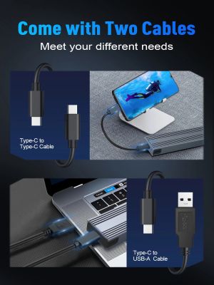 VCom Storage Case - M.2 NVMe/SATA/NGFF M/B key - 10Gbps USB3.1 Type-C/A - CU850SN
