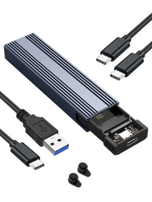 VCom Storage Case - M.2 NVMe M/B key - 10Gbps USB3.1 Type-C/A - CU850N