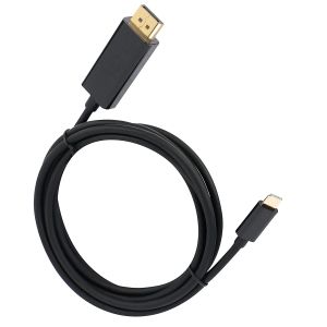 VCom Cable Type-C to DisplayPort - Black - CU422C-1.8m