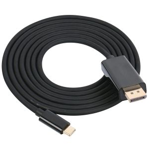 VCom Cable Type-C to DisplayPort - Black - CU422C-1.8m