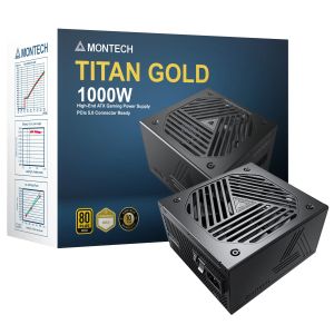 Montech TITAN GOLD 1000, PSU ATX3.0, 80 Plus Gold, Cybernetics Gold, Full Modular