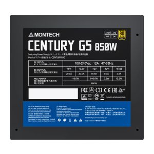 Montech CENTURY G5 850, PSU ATX3.0, Gold, Full Modular