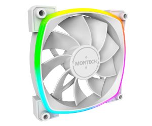 Montech RX120 PWM, REVERSE Fan, 120mm, ARGB, White