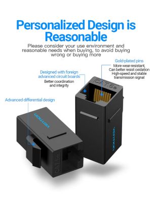 Vention Съединител LAN 8P8C Coupler - VDD-B07-B