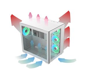 Raijintek кутия Case ATX - PAEAN C7 WHITE