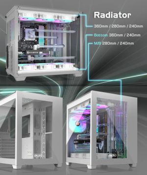 Raijintek Case ATX - PAEAN C7 WHITE TG4
