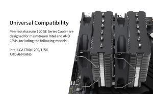 Cooler Thermalright Radiator CPU Peerless Assassin 120 SE A-RGB - Turn dublu - LGA1851/LGA1700/AM5