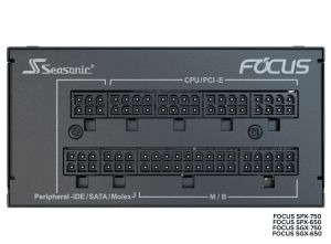 Seasonic PSU SFX/ATX 750W Gold, Full Modular - FOCUS SGX-750 - SSR-750SGX