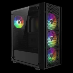 Gamdias Case ATX - AURA GC2 Elite - Mesh, RGB, Tempered Glass
