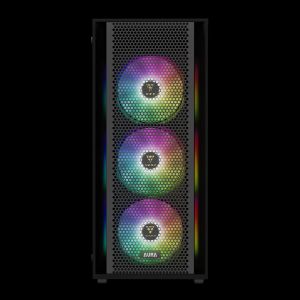 Gamdias Case ATX - AURA GC2 Elite - Mesh, RGB, Tempered Glass