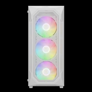 Gamdias кутия Case ATX - AURA GC1 Elite White - Mesh, RGB, Tempered Glass