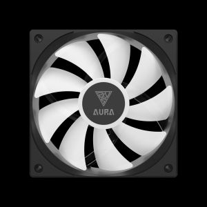 Gamdias Water Cooling 120mm - AURA GL120 v2 Black - aRGB