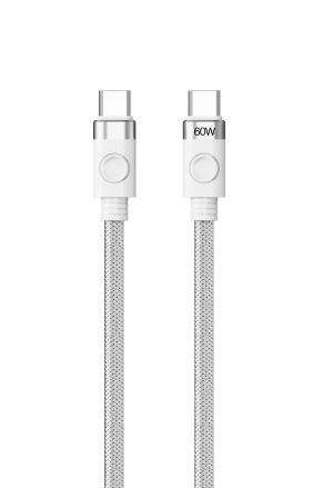 Orico Cable USB C-to-C PD 60W Charging 1.0m White - CDX-60CC-WH