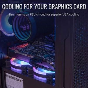 AeroCool кутия Case mATX - Trinity Mini-G-BK-v3 - 3 fans included, Tempered Glass