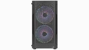 AeroCool кутия Case mATX - Trinity Mini-G-BK-v3 - 3 fans included, Tempered Glass
