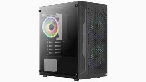 AeroCool кутия Case mATX - Trinity Mini-G-BK-v3 - 3 fans included, Tempered Glass
