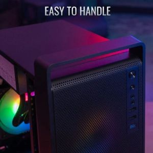 AeroCool Case mATX - CS-109-G-BK-v1 - FRGB, Tempered Glass