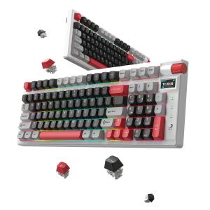 Tastatură mecanică pentru jocuri fără fir Marvo Monka Storm KG991W - Bluetooth 5.0, 97 de taste
