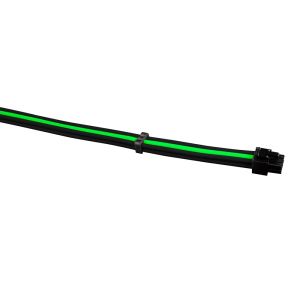 1stPlayer Custom Modding Cable Kit Black/Green - ATX24P, EPS, PCI-e - BGE-001