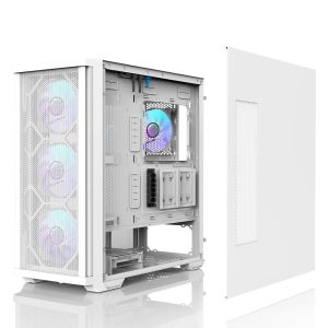 Zalman Case EATX - Z10 DUO White - Mesh/Tempered Glass