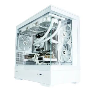 Zalman Case mATX - P30 White - aRGB, Tempered Glass