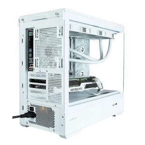 Zalman Case mATX - P30 White - aRGB, Tempered Glass