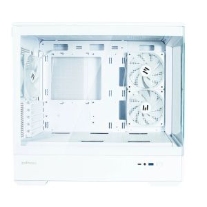 Zalman Case mATX - P30 White - aRGB, Tempered Glass