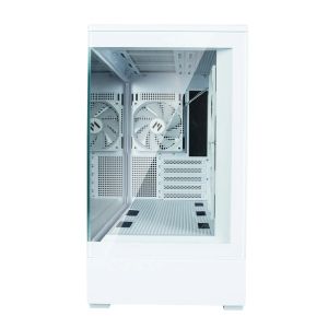 Zalman Case mATX - P30 White - aRGB, Tempered Glass