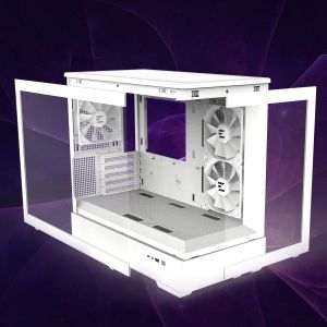 Zalman Case mATX - P30 White - aRGB, Tempered Glass