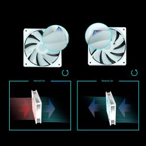 Zalman Case mATX - P30 White - aRGB, Tempered Glass