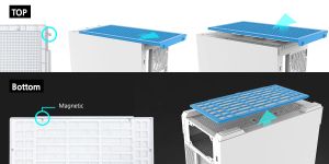 Zalman Case mATX - P30 White - aRGB, Tempered Glass