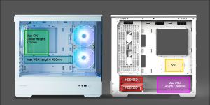Zalman Case mATX - P30 White - aRGB, Tempered Glass