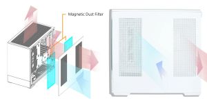 Zalman Case mATX - P30 White - aRGB, Tempered Glass