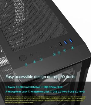 Zalman Case ATX - I3 NEO TG Black - aRGB, Tempered Glass