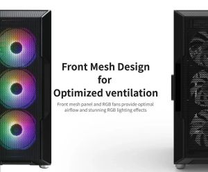 Zalman Case ATX - I3 NEO Black - RGB, Mesh