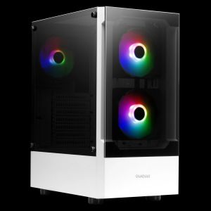 Gamdias Case ATX - TALOS E3 White - aRGB, Tempered Glass