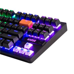Marvo Gaming Mechanical keyboard 87 keys, Orange caps TKL - KG901C