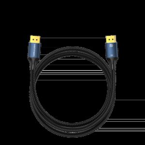 Vention Display Port 1.4 DP M / M 8K 1.5m - Cotton Braided, Blue Aluminum Alloy - HCELG