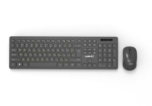Makki Combo Keyboard and Mouse Wireless 2.4G BG low-profile chocolate - MAKKI-KB-KMX-C16