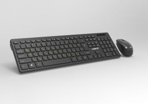 Makki Combo Keyboard and Mouse Wireless 2.4G BG low-profile chocolate - MAKKI-KB-KMX-C16
