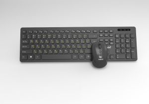 Makki Combo Keyboard and Mouse Wireless 2.4G BG low-profile chocolate - MAKKI-KB-KMX-C16
