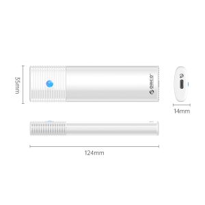Orico Storage - Case - M.2 NVMe M/B key 10 Gbps White - PWM2-G2