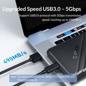 Cutie pentru discuri Orico - Carcasă - 2,5 inchi USB3.0 ROZ - 25PW1-U3-PK