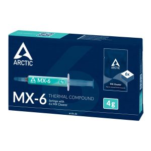 Pastă termică Arctic MX-6 Thermal Compound 4gr cu 6 bucăți MX Cleaner