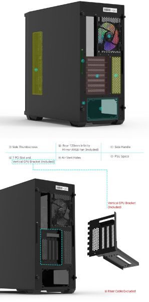 Zalman Case EATX - Z10 DUO - Mesh/Tempered Glass