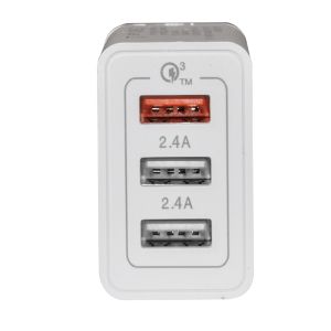 Makki Fast Charger - QC3.0+2xUSB 30W White - MAKKI-QC30W3