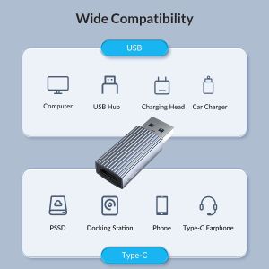 Orico Adapter USB3.1 to Type-C (female) - AH-AC10-GY
